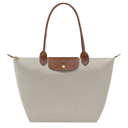 Longchamp Le Pliage Original Large Tote Bag Pebble – Front View