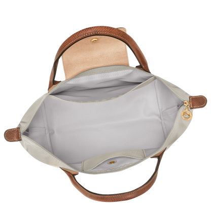 Longchamp Le Pliage Original Medium Tote Bag Pebble Recycled Canvas – Hardware & Strap Detail