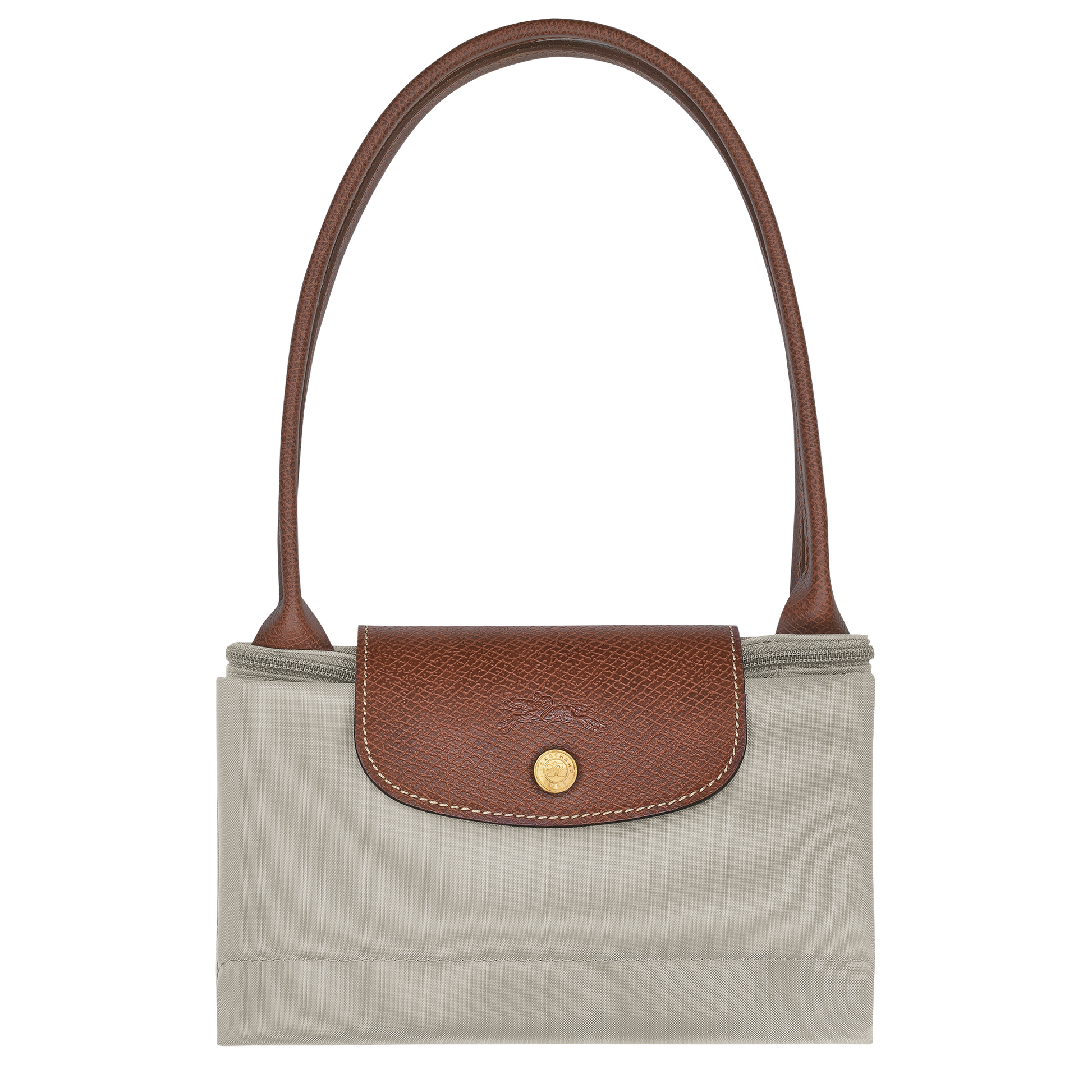 Longchamp Le Pliage Original Medium Tote Bag Pebble Recycled Canvas – Lifestyle Carry Shot