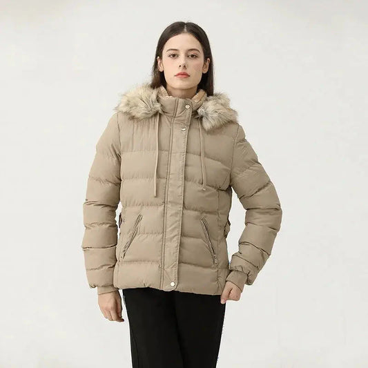 Caught Couture - Alpine Women's Fur Parka - Front View