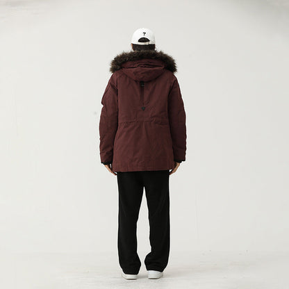Caught Couture - Apex Men's Hooded Parka - Detail View 3