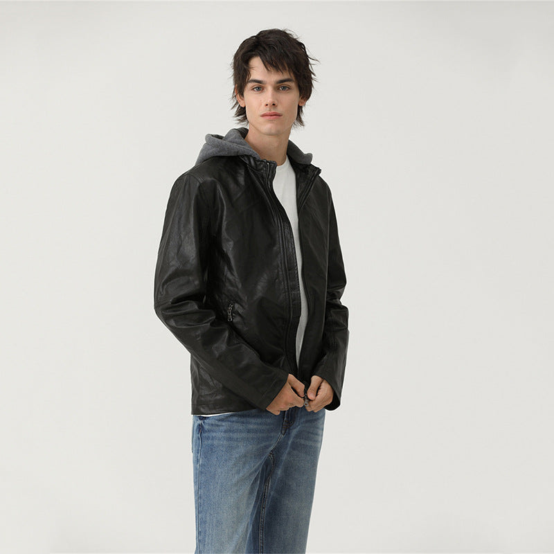Caught Couture - Cruiser Men's Leather Jacket - Detail View 1