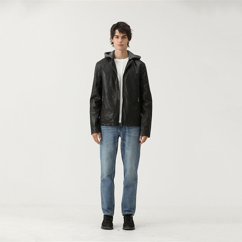 Caught Couture - Cruiser Men's Leather Jacket - Detail View 2