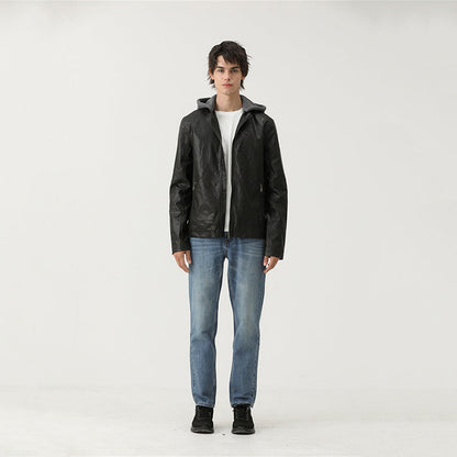Caught Couture - Cruiser Men's Leather Jacket - Detail View 2