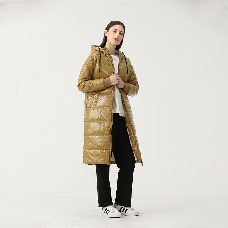 Caught Couture - Glimmer Women's Long Puffer - Detail View 2