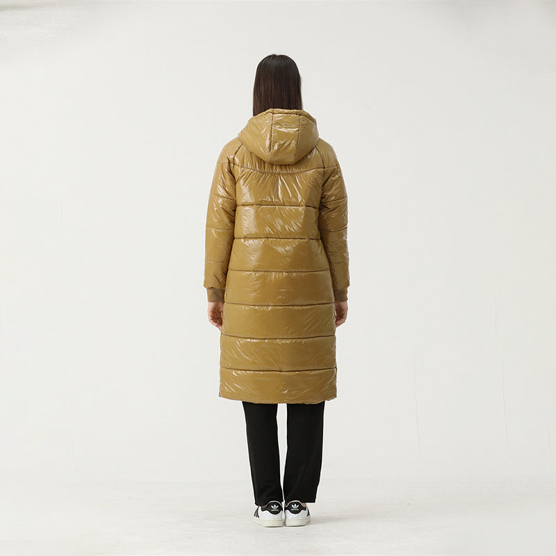 Caught Couture - Glimmer Women's Long Puffer - Detail View 3