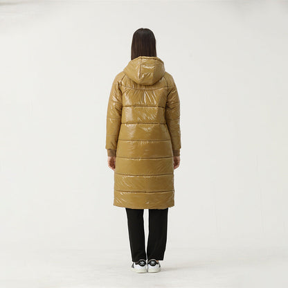 Caught Couture - Glimmer Women's Long Puffer - Detail View 3