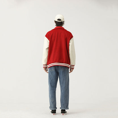Caught Couture - Pioneer Men's Baseball Jacket - Detail View 2