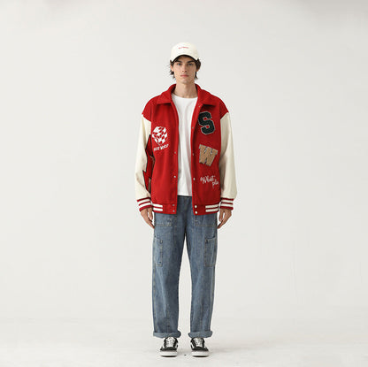 Caught Couture - Pioneer Men's Baseball Jacket - Detail View 3