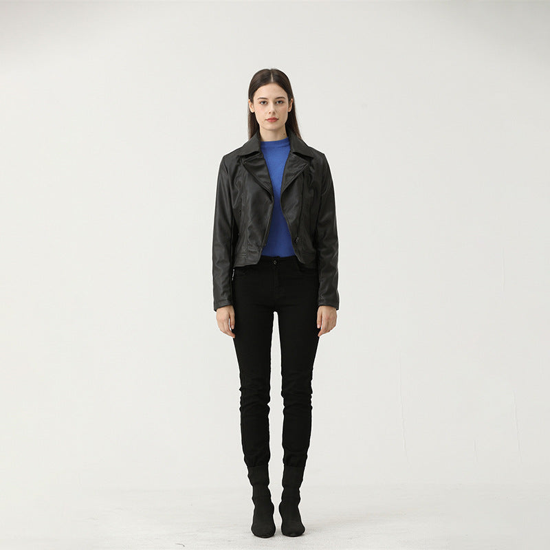 Caught Couture - Rider Women's Leather Jacket - Detail View 2