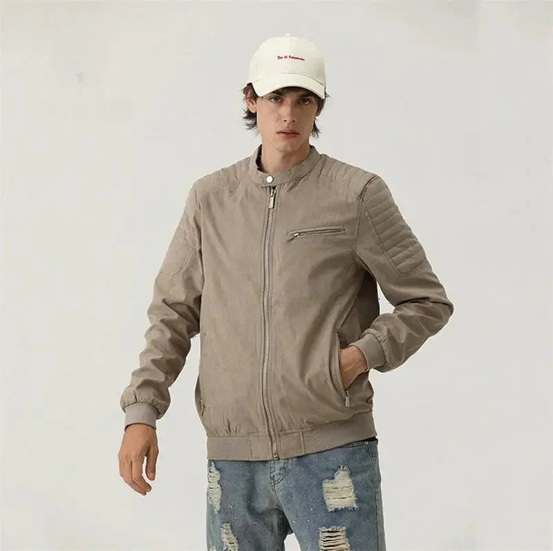 Caught Couture - Rustik Men's Suede Jacket - Front View