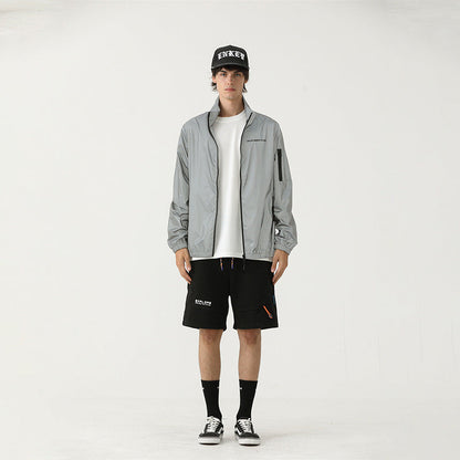 Caught Couture - Velocity Men's Cycling Windbreaker - Detail View 2