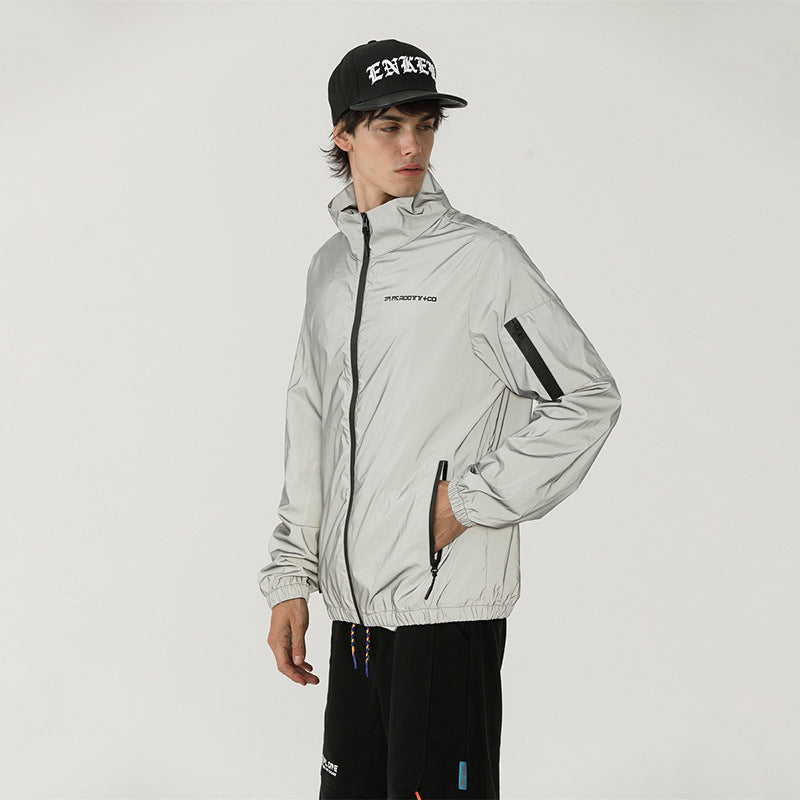 Caught Couture - Velocity Men's Cycling Windbreaker - Detail View 4