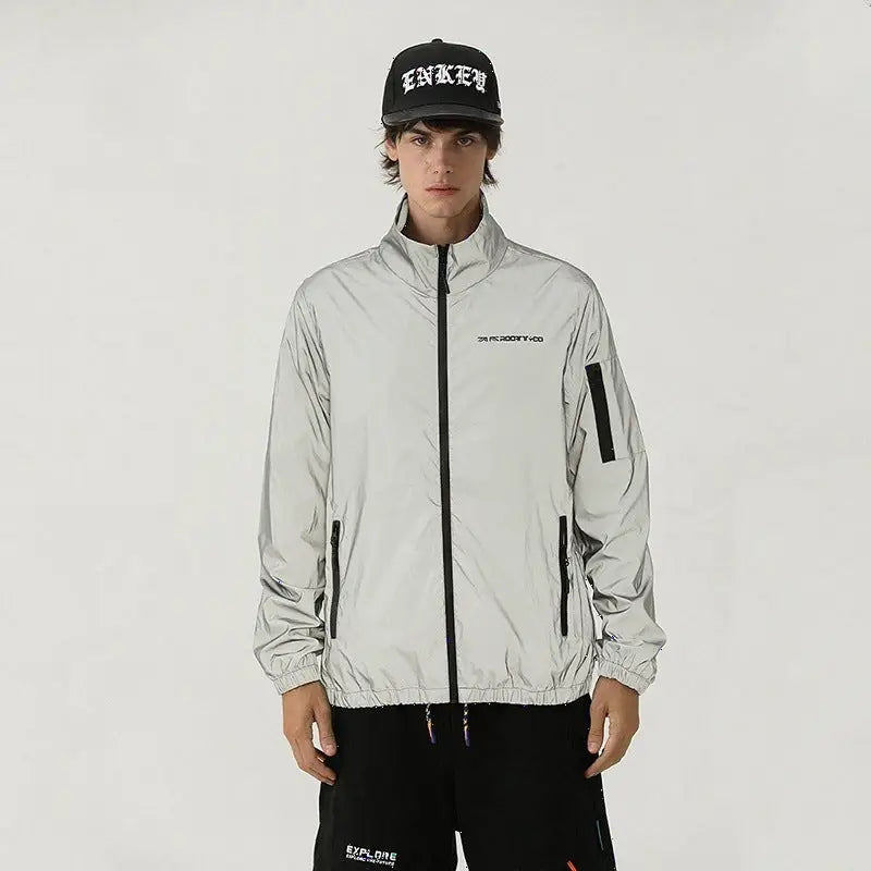 Caught Couture - Velocity Men's Cycling Windbreaker - Front View